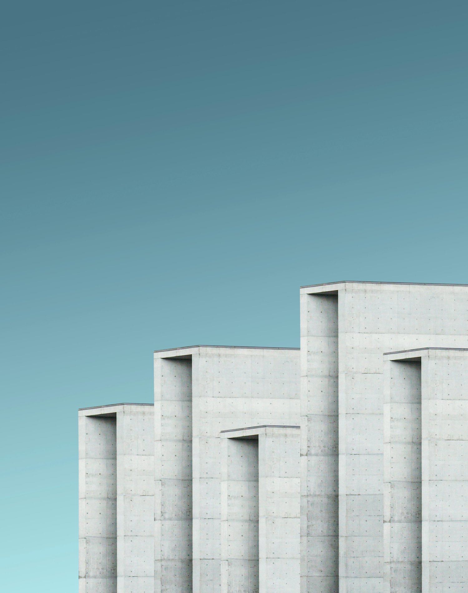Volumes against the sky