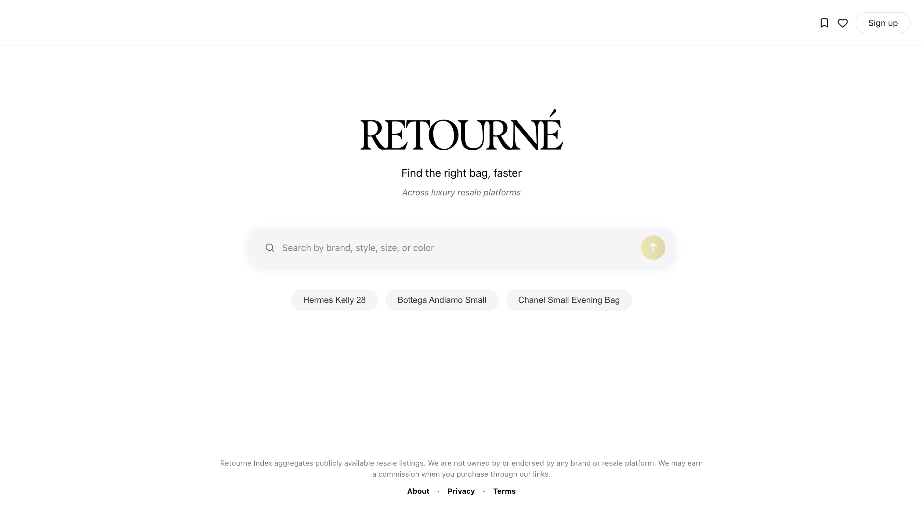 Retourne Index project
